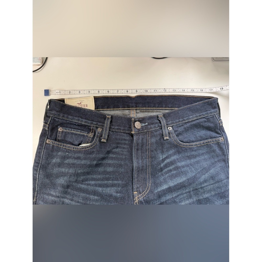 Hollister Mens Epic Flex Slim Straight Leg Denim Jeans Blue Wash 31x30 - Picture 4 of 8